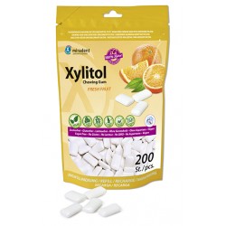 Bolsa cierre zip Chicles Xylitol Miradent sabor Frutas 200 uds