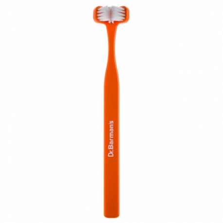 CEPILLO DENTAL DR. BARMAN´S CABEZAL TRIPLE SUPERBRUSH 3 +12 AÑOS NARANJA