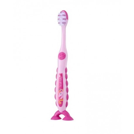 Cepillo niño 3-6 años FlossBrush color rosa