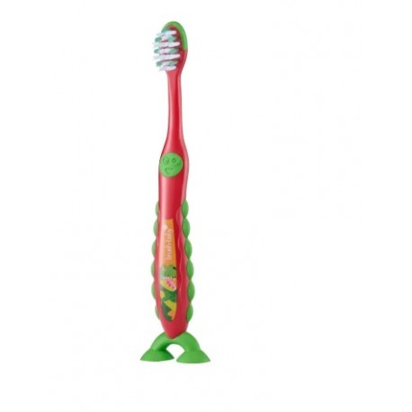 Cepillo niño 3-6 años FlossBrush color  verde-rojo