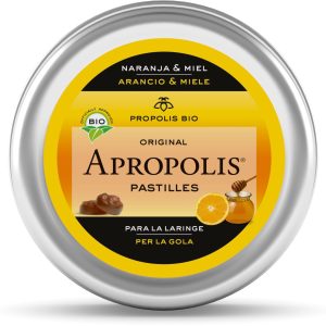 Pastillas Miel y Naranja propoleo BIO lata 40g