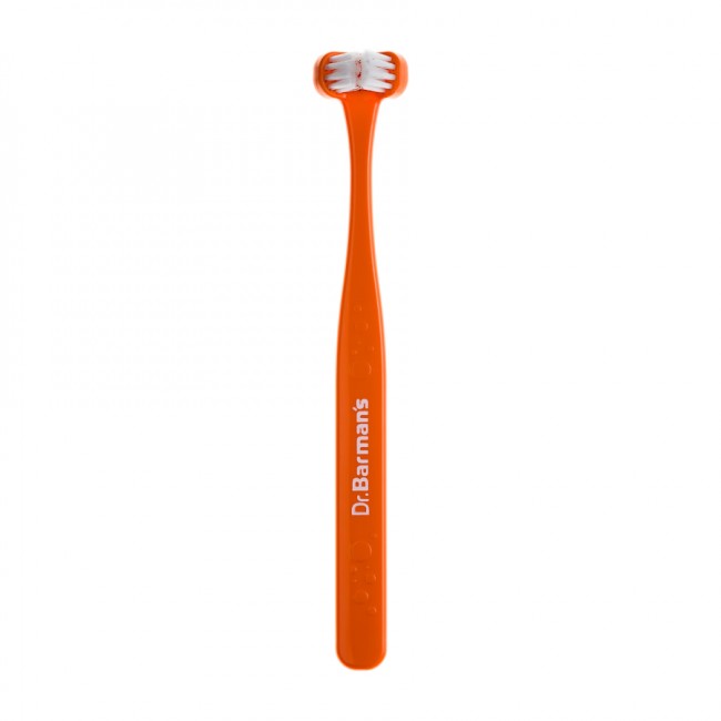 CEPILLO DENTAL DR. BARMAN´S CABEZAL TRIPLE KIDS 0-6 AÑOS NARANJA