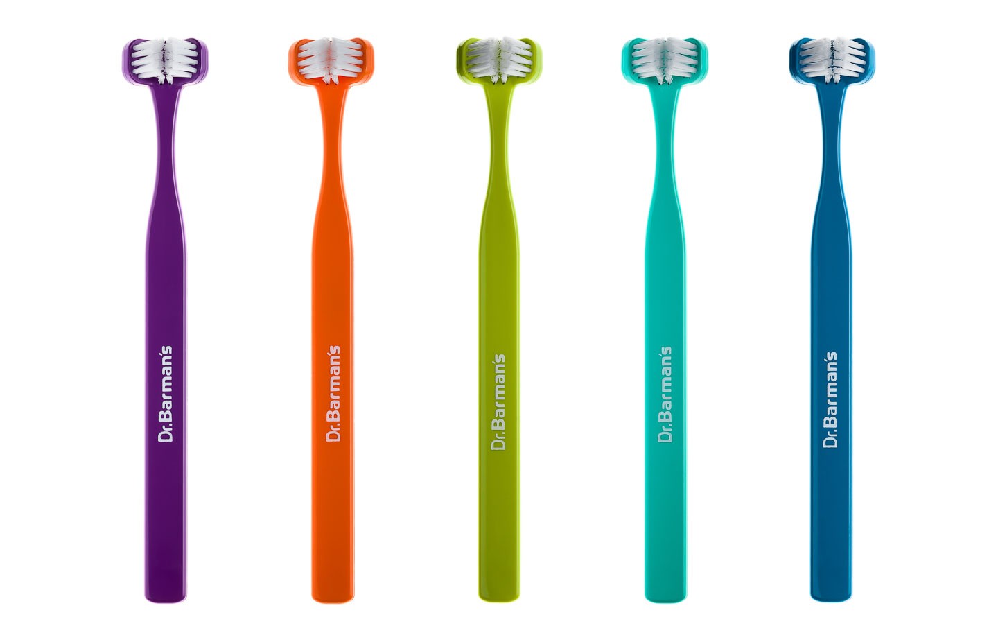 CEPILLO DENTAL DR. BARMAN´S CABEZAL TRIPLE 6-11 AÑOS NARANJA