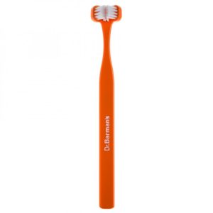 CEPILLO DENTAL DR. BARMAN´S CABEZAL TRIPLE 6-11 AÑOS NARANJA