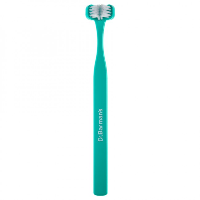 CEPILLO DENTAL DR. BARMAN´S CABEZAL TRIPLE 6-11 AÑOS VERDE