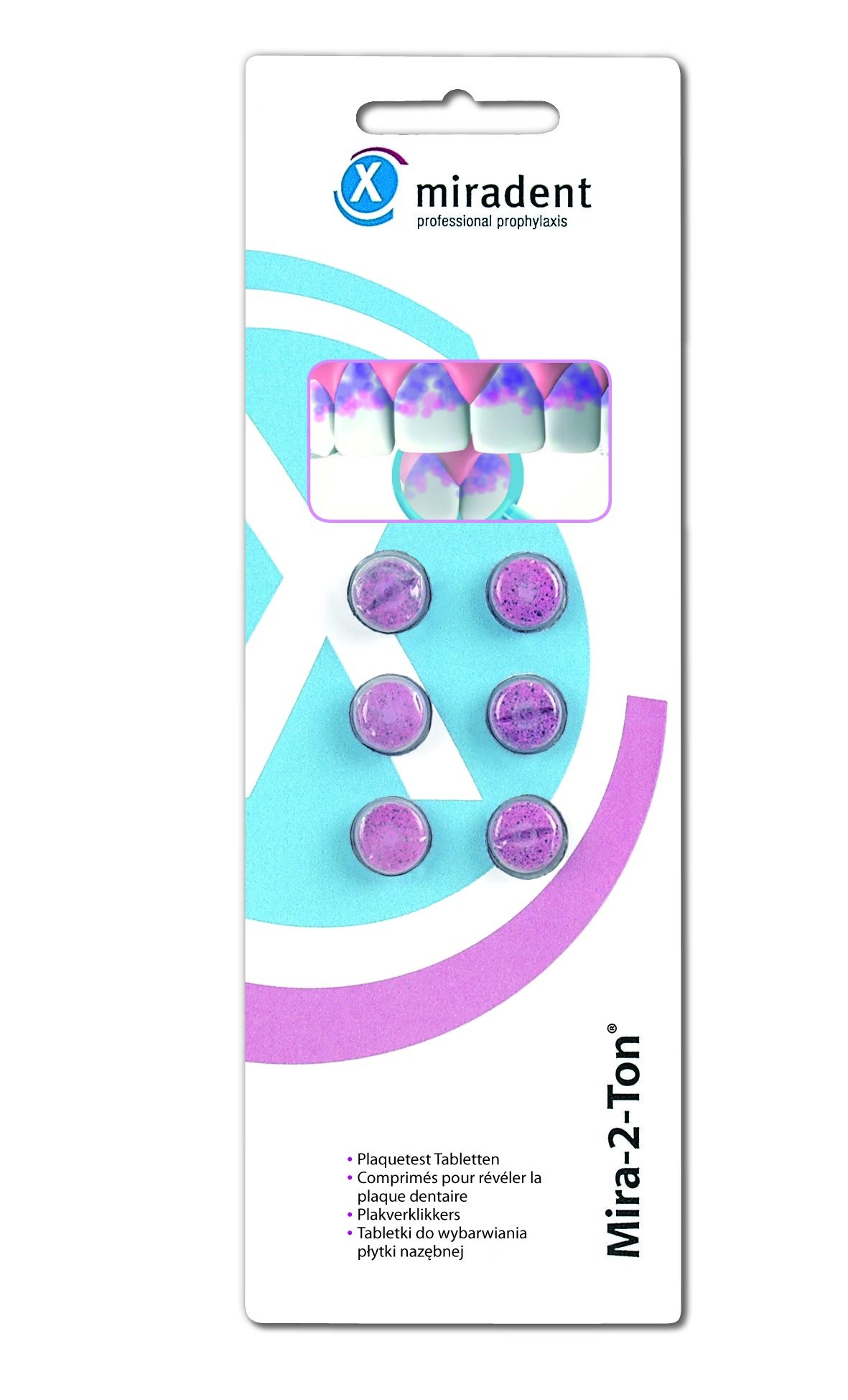 Revelador de placa formato pastillas Mira-2-Ton 6 uds
