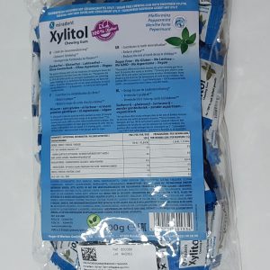 CHICLE XYLITOL MIRADENT BOLSA 100X2 UDS SABOR MENTA